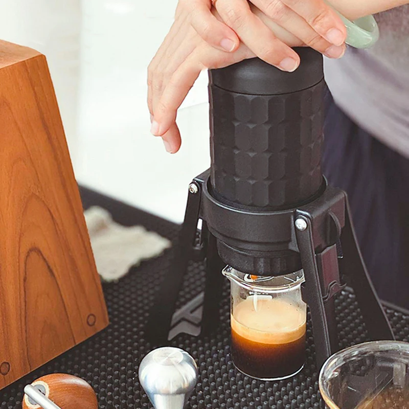 Outdoor Portable Manual Extraction Espresso Machine Mini Hand Pressure Coffee Machine With Coffee Utensils