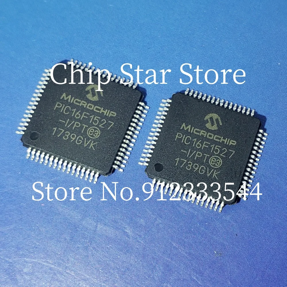 5-50pcs  PIC16F1527-I/PT PIC16F1527 TQFP64 8 Bit MCU Flash PIC16 Family PIC16F15xx Series Microcontrollers 100%New And Original