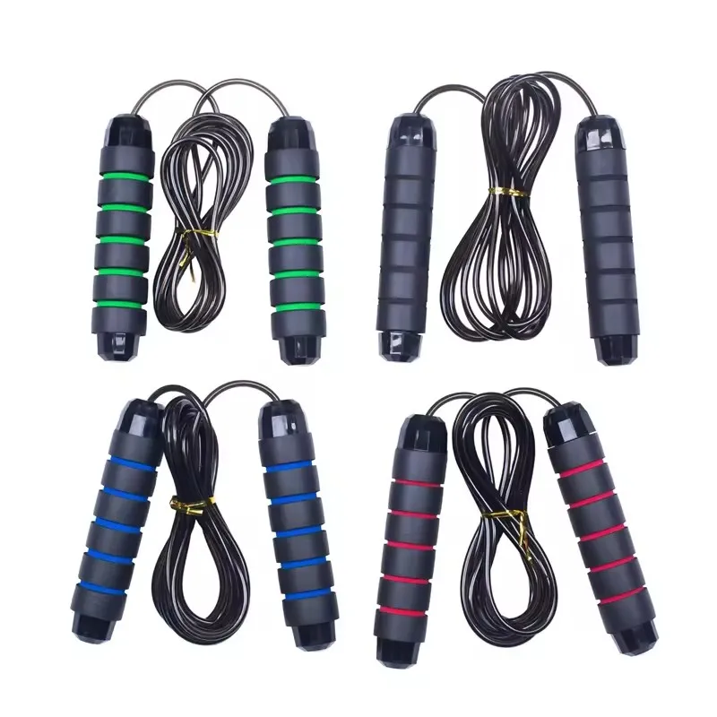 GoalFit 2024 High Quality Durable Skipping Rope Weight-bearing Blocks Fitness Beads Jump Rope for Home Fitness