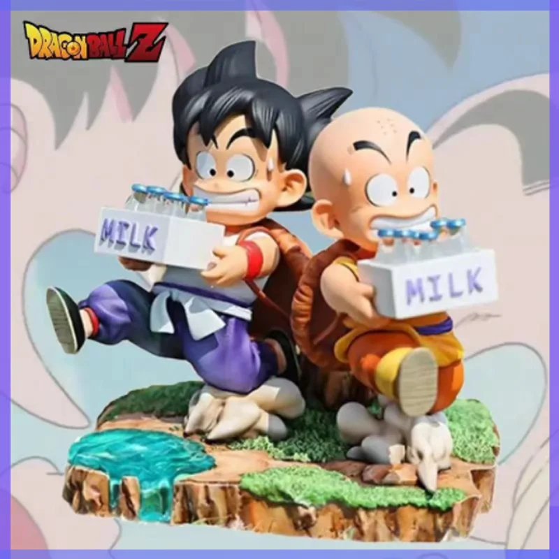 15cm Dragon Ball Figure infanzia Goku Kleene invia latte figura Anime Action Wukong Statue Collection Model Toys Kids