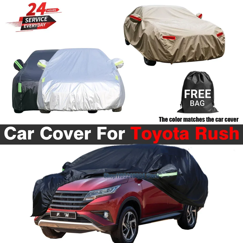 For Toyota Rush Perodua Nautica Daihatsu Terios 2006-2025 All Weather Car Cover Anti UV Sun Rain Snow Wind Protection