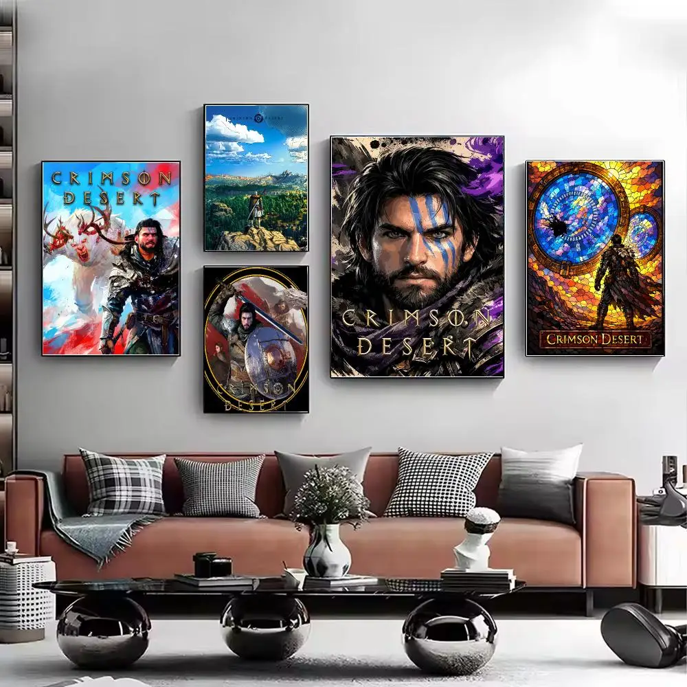 Game C-Crimson Desert epic fantasy Poster HD Wall Art Aesthetic Home Decor for Living Room Bedroom Café Office Stylish Gift