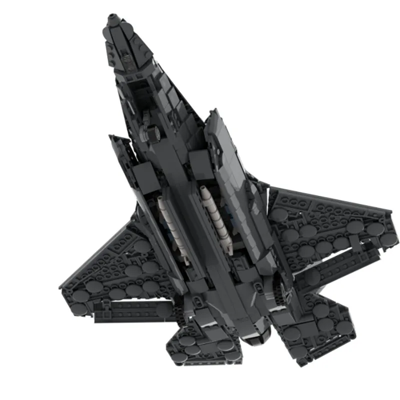 Exquisite Neue Produkt MOC Bausteine Militär Modell F-35 Kämpfer Technologie Modulare kinder Spielzeug DIY Montage Set