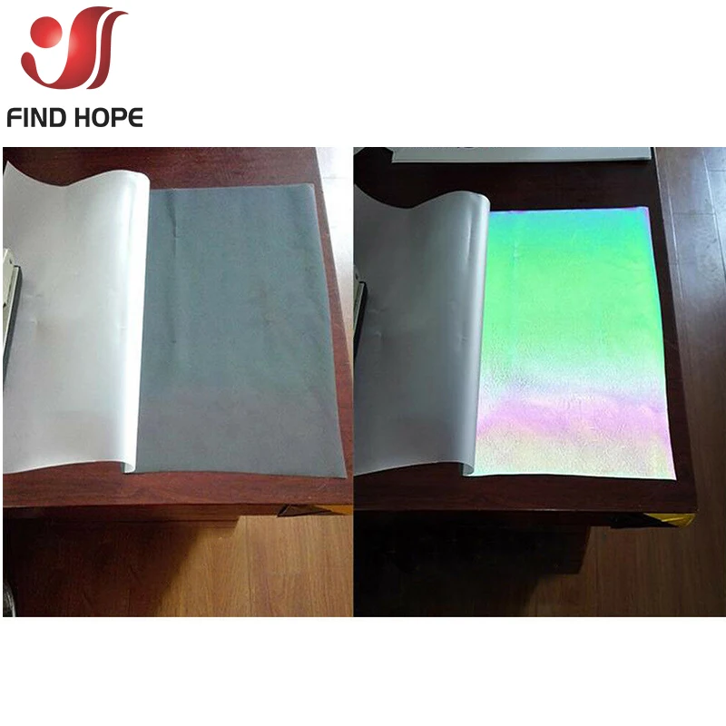 Multi-size Reflective Rainbow HTV Heat Transfer Vinyl DIY Iron on T-shirt Clothing Garment Bag Decor Hot Press Film For cut