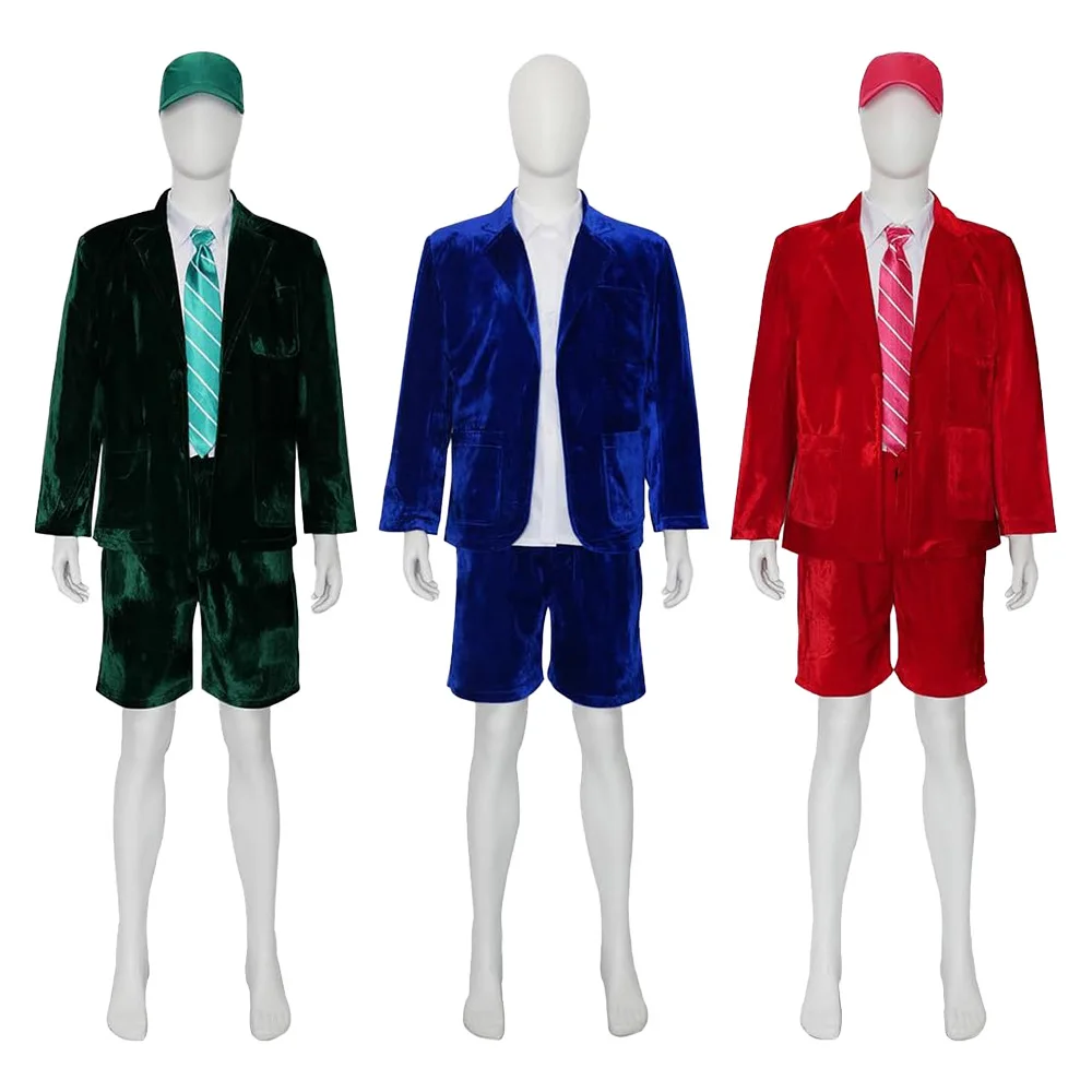 AC/DC アンガス・ヤング ステージパフォーマンスコスチューム ハロウィン ベルベット コスプレ パーティー ユニフォーム