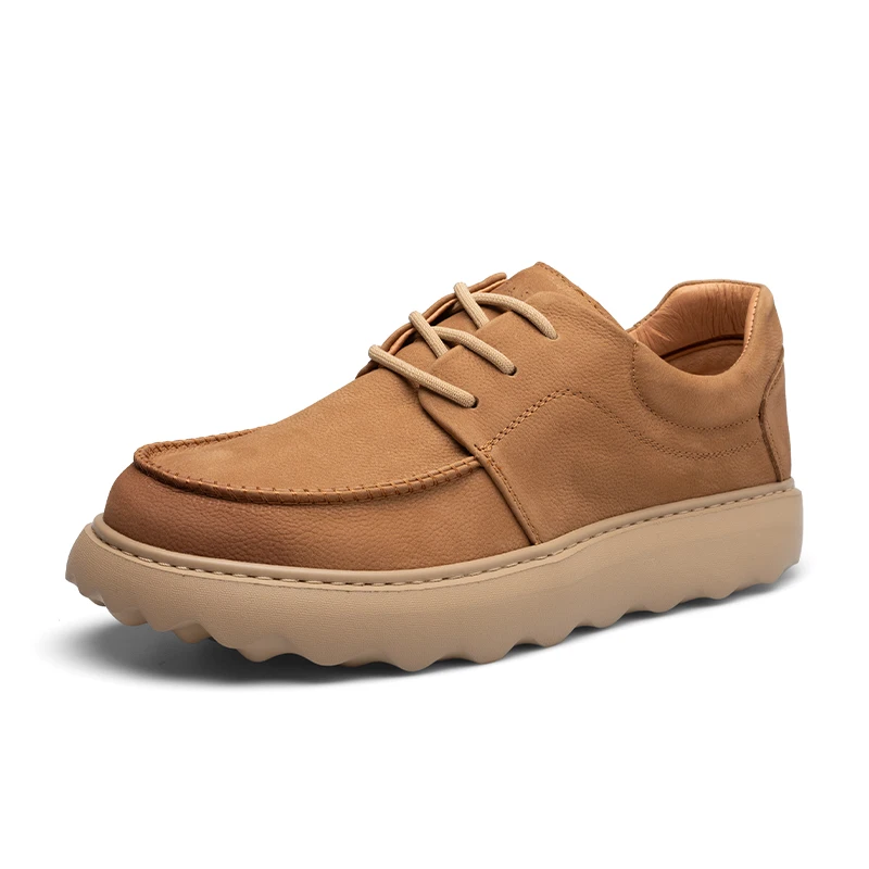 

Casual men's leather shoes, comfortable and fashionable, versatile, breathable genuine leather soft sole, trendy 240323