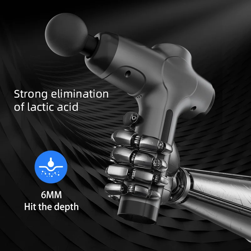 المكتبة الذكية Y3-1 المحمولة مدلك العضلات 7 والعتاد الأنسجة العميقة قرع اللفافة قوة قوية الرياضة الاسترخاء تدليك بندقية #4