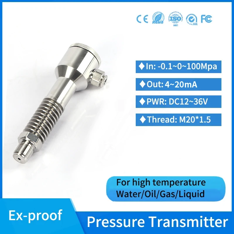 

High Temperature Industry Anti-explosion Hydraulic Pressure Sensor Explosion-proof Oil Fuel Tank 4-20mA Pressure Transmitter