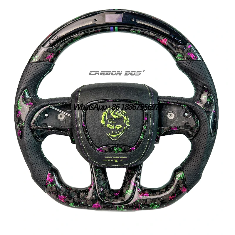 Color style carbon fiber steering wheel high end custom model suitable for Dodge Charger Challenger Charger Challenger Srt RT