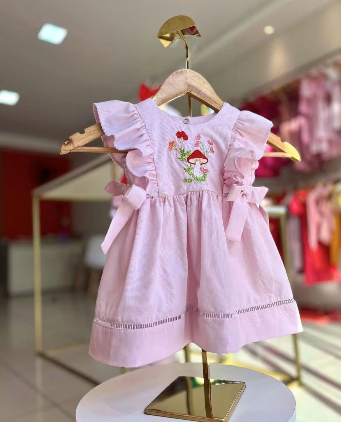

0-12Y Baby Girl Summer Embroidery Vintage Princess Dress for Birthday Photography Holiday Eid B408