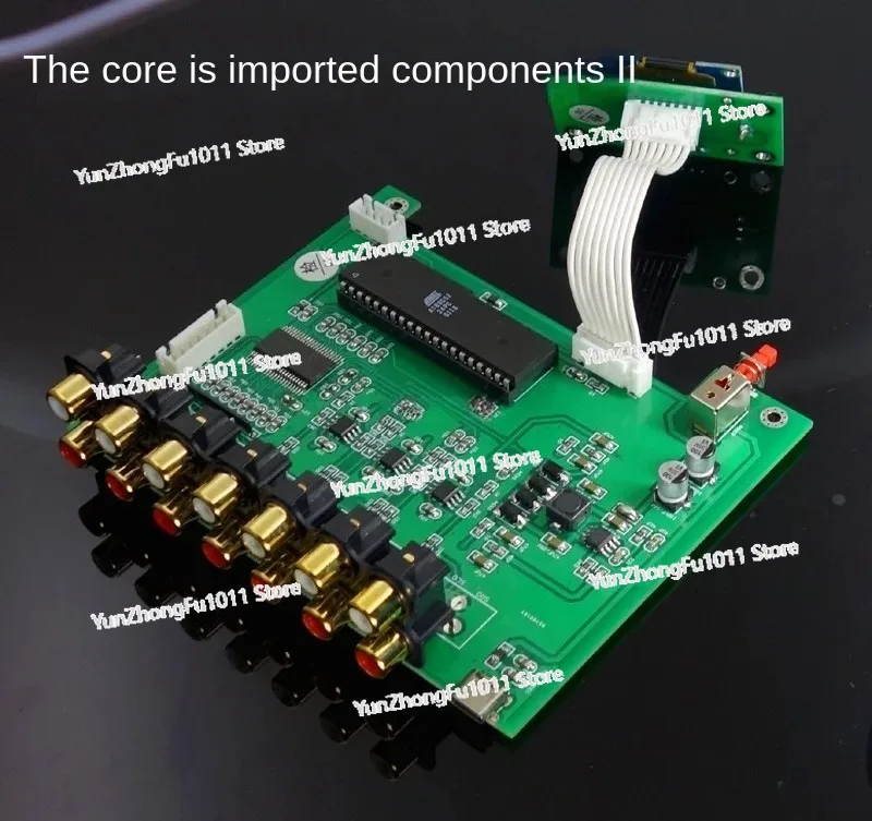 M62446 Preamp 5.1 6 Channel Fully Independent Remote Control OLED Display