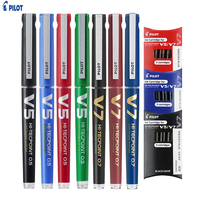 Pilot Rollerball Pens, BXC V5 V7 Hi-Tecpoint Refillable Cartridge System Liquid Ink 0.5mm 0.7mm Tip Rolling Ball Gel Pen