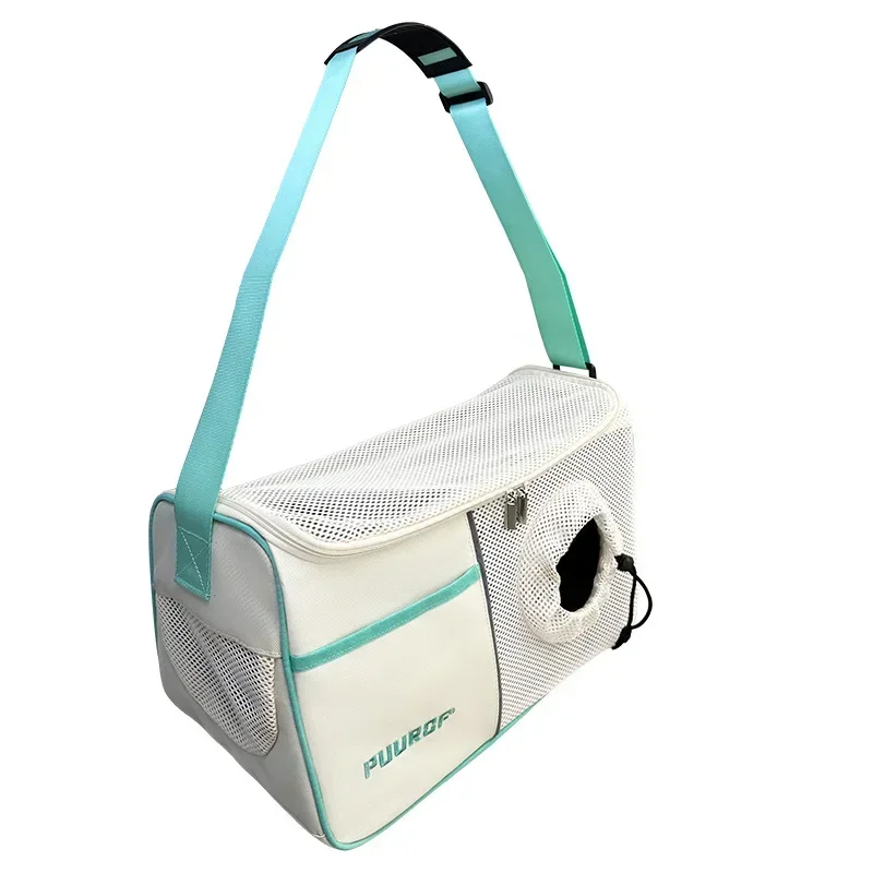 SAT2 Sac de viaje portátil transpirable para animaux de compagnie, salida para gatos y perros