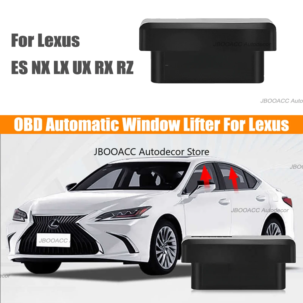 For Lexus ES NX LX UX RX RZ OBD Automatic Window Lifter One-Click Auto Window Up&Down Window Closer Vehicle Locking Plug & Play