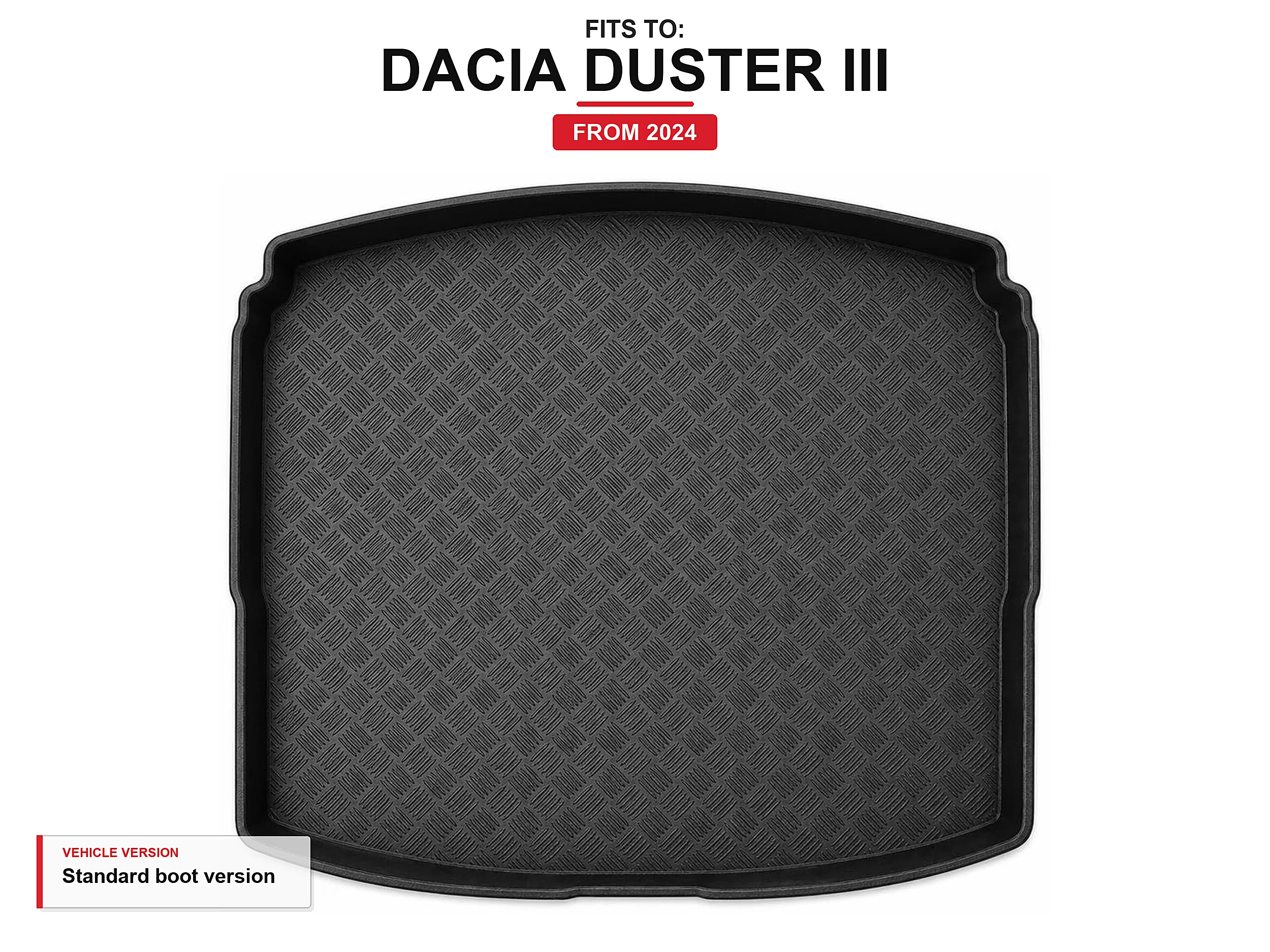 Kofferbakmat met rand voor: Dacia Duster Iii 2024-