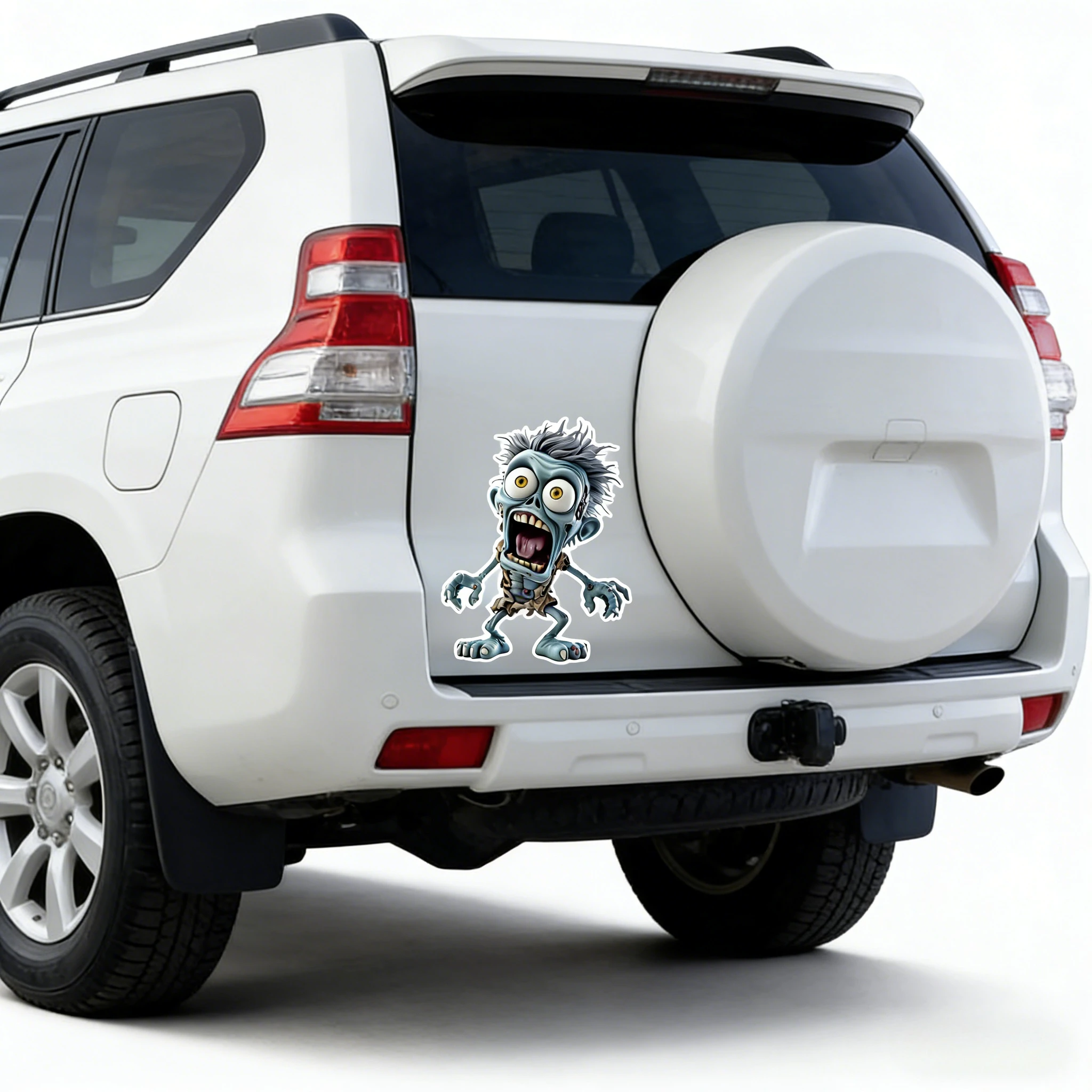 

Surprised Skull Waterproof Vinyl Decals Universal Stickers for Motorbike Fuel Tank/Side Fairings & Car Body