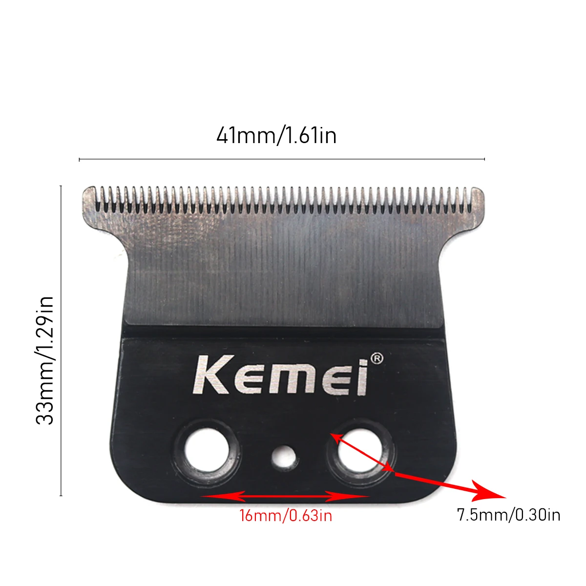 Cabezal de corte de cuchilla reemplazable Original para cortadora de pelo profesional Kemei KM-2293, accesorios para Máquina para cortar cabello con cuchilla de 0mm