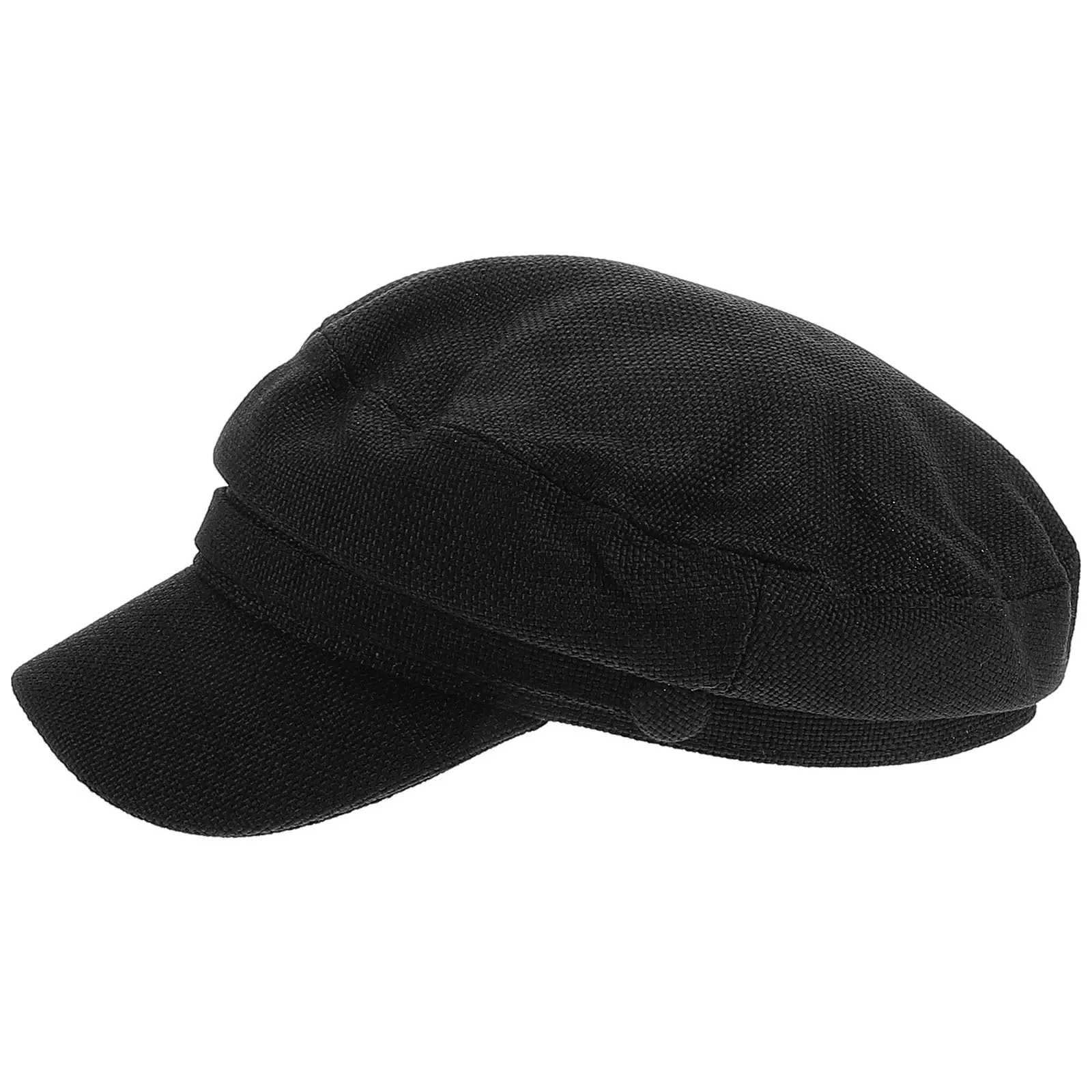 

Women'S Navy Hat Black Retro Vintage Street Cap Sun Protection Brimmed Summer Lightweight Breathable Spring Outdoor Travel
