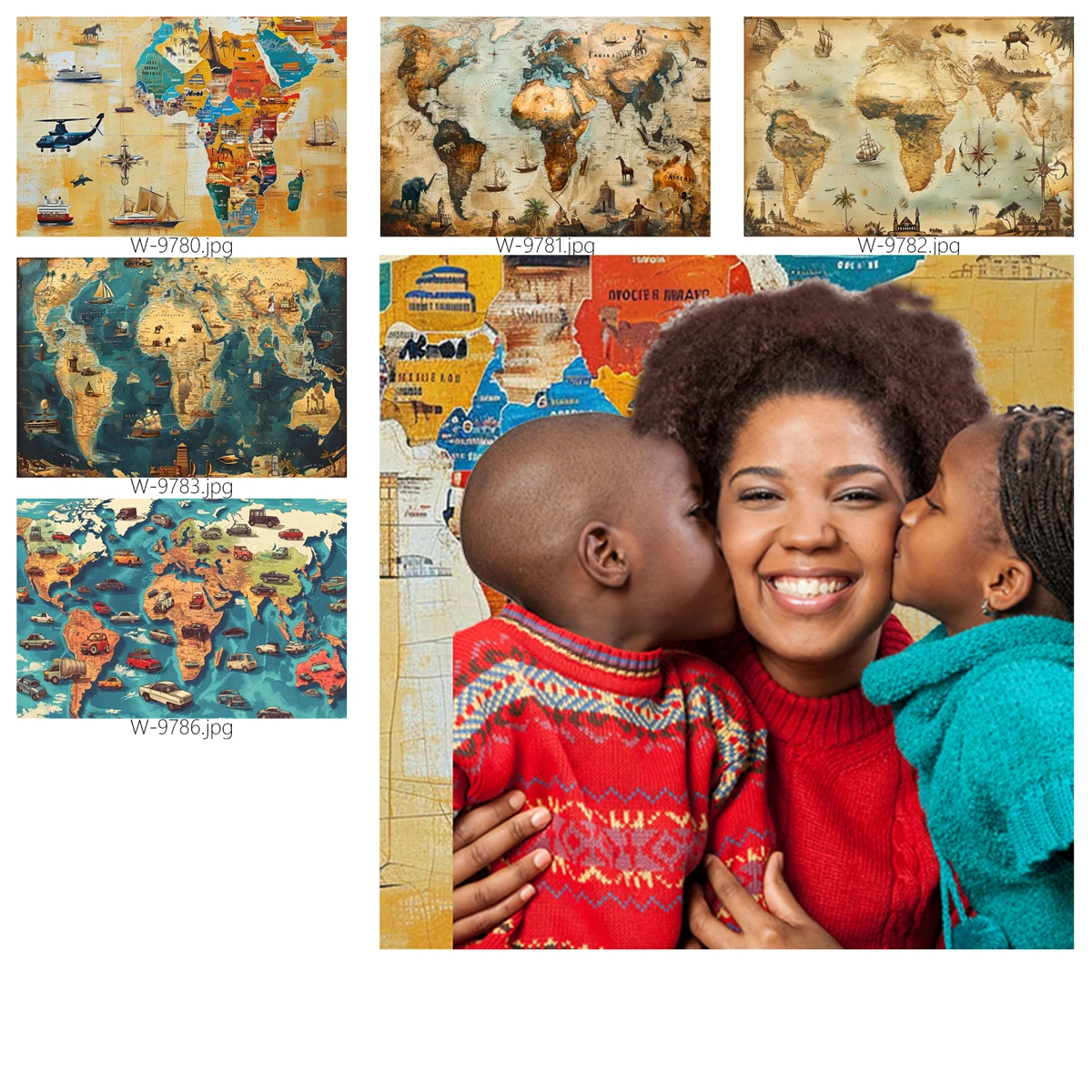 Тема автомобиля, боится карта мира, отличная навигация, Фото фоны, Econ Виниловый фон, ретро фото стенд.