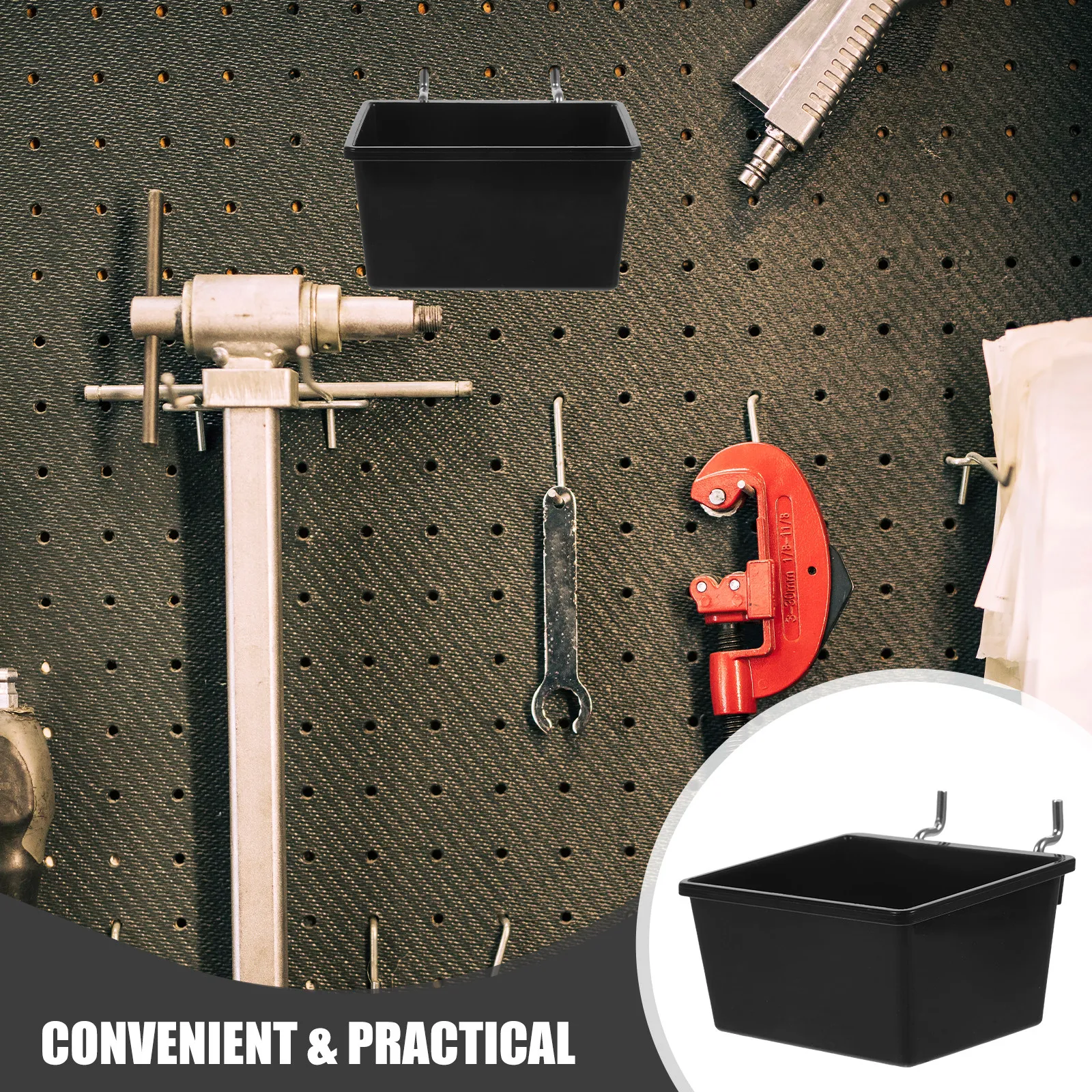 Pegboard Storage Bin Holder Organizer For Home Storage Auto Repair Shop Sturdy Material Craftsmanship Utility Garage
