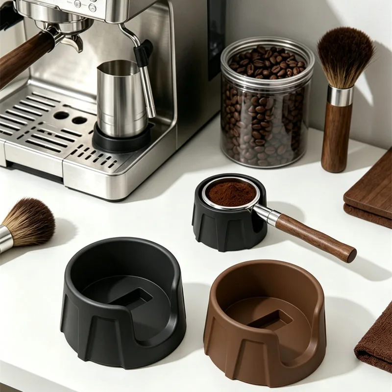 Silicone Coffee Tamping Base for Ninja ES601 Espresso Machine Non-Slip Coffee Tamping Station Portafilter Holder Barista Tool