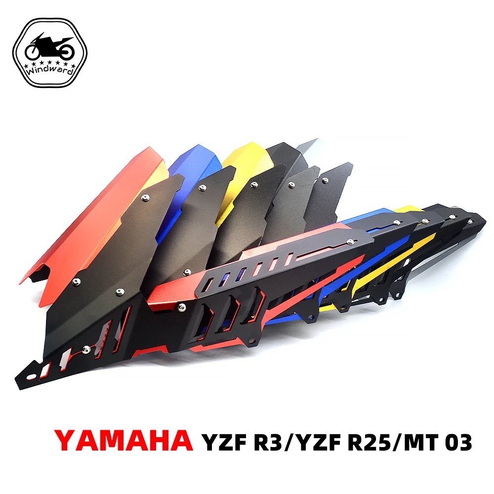 

Fits For YAMAHA YZF R3 R25 MT03 MT-03 2013-2015 2016 2017 2018 2019 CNC Rear Fender Mudguard & Chain Guard Cover Kit YZF-R25