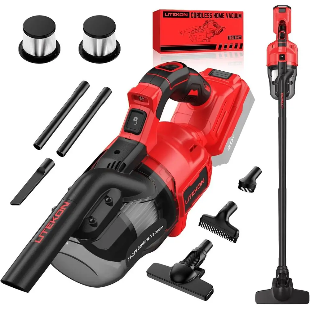 

Беспроводной пылесос, совместимый с аккумулятором 20В, мощный ручной пылесос 20000Па с HEPA-фильтром, портативный электроприбор 5 в 1