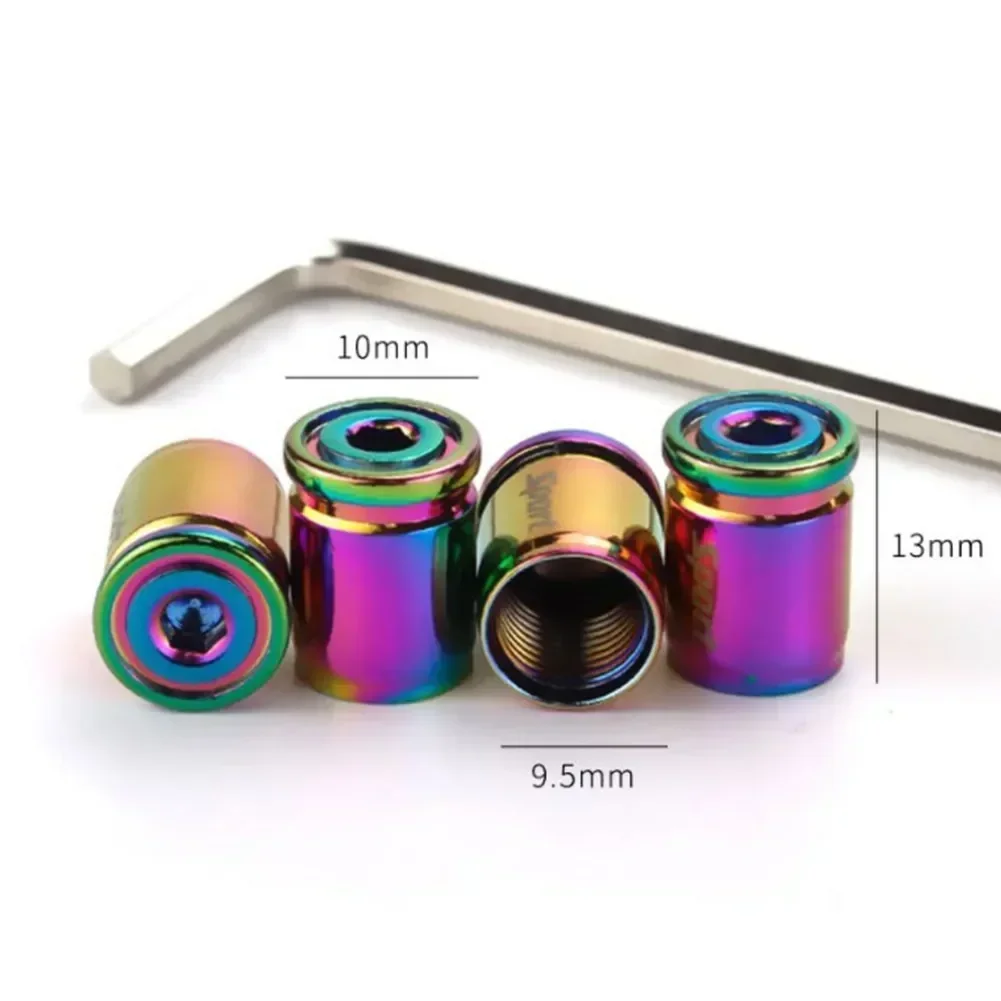 1Set Car Tire Valve Cap Anti-Theft Air Valve Stem Cap For Autos Motorcycles Bikes Durable Zinc Alloy Waterproof Dustproof
