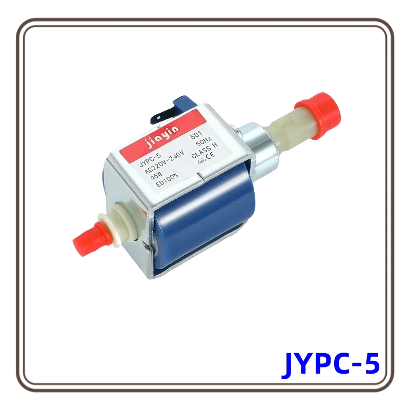 JYPC-5AC 220V - 240V 9bar 45W Electromagnetic Water Pump High Pressure Coffee Machine Cleaner Hot Iron Self-priming Pump