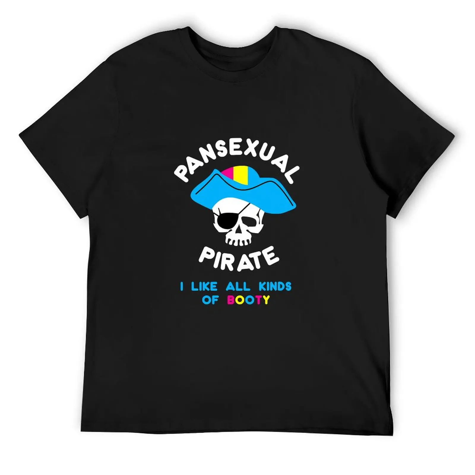 Funny Pansexual Pirate Booty Lgbtq T-Shirt customs design your own cute tops mens graphic t-shirts anime