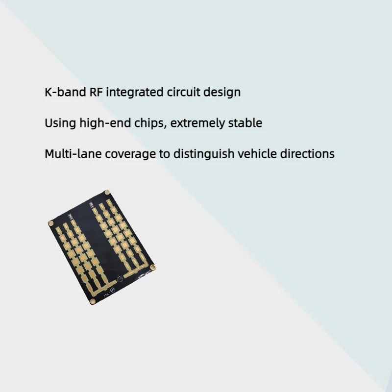 Sensore radar da 24 GHz Rilevamento a lungo raggio fino a 200 m Sensori di movimento e posizione del segnale di velocità del traffico