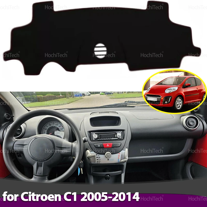 Car Dashboard Cover Dash Board Mat Carpet Pad Sunshade Cape Cushion For Citroen C1 2005-2014 06 07 08 09 10 11 12 13