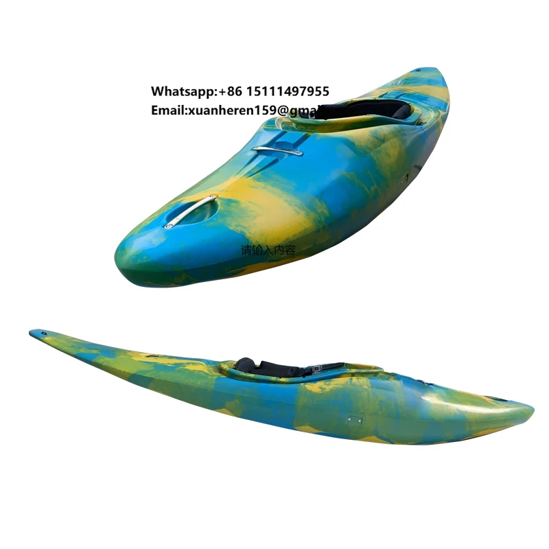 

Neokudo High Quality Customized Color Rotomolded Kayak HDPE Camouflage Whitewater Kayak Sit Inside Kayak for Adults