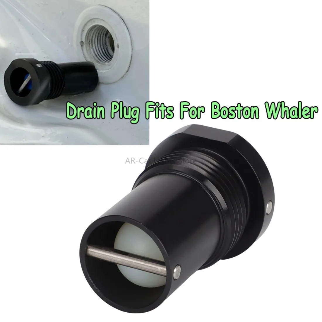 セルフベイリングボートドレンプラグはボストンホエラーアンダーグループレートデッキドレンに適合、新品交換部品