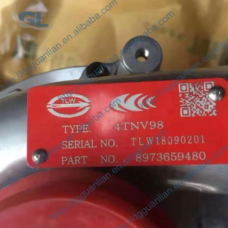 Piezas de motor de excavadora para YANMAR 4TNV98, turbocompresor 8973659480 para motor ISUZU d-max/4JH1TC, precio de fábrica