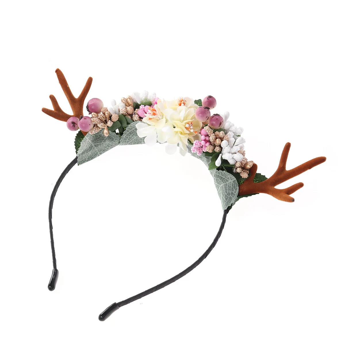 

Reindeer Antler Headband Christmas Party Costume Accessories Non Fading Durable Adult Kids Size Fits Hair Tool