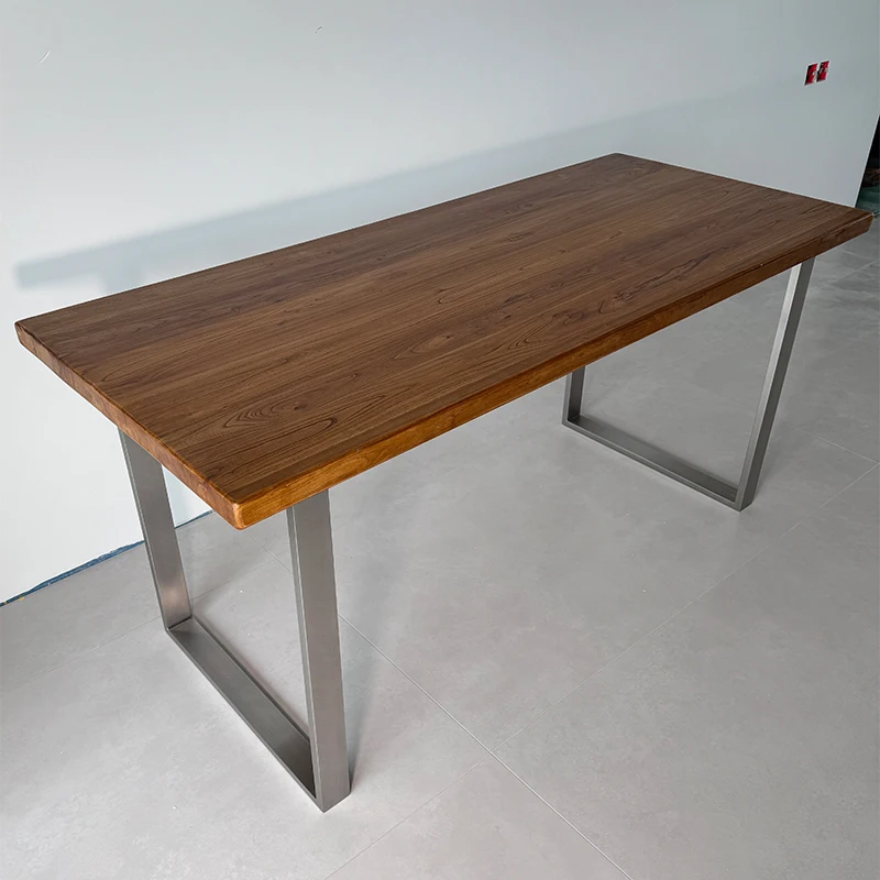 large board bracket table foot stainless steel leg dining table foot bracket bar support leg desk