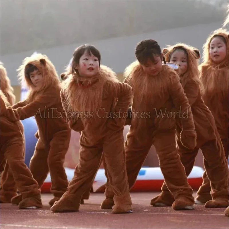 

Animal Lion Role Jumpsuits Lion King Cosplay Costume Anime Cos Aldult Child Deluxe Baby Kids Movie Carnival Halloween Costumes