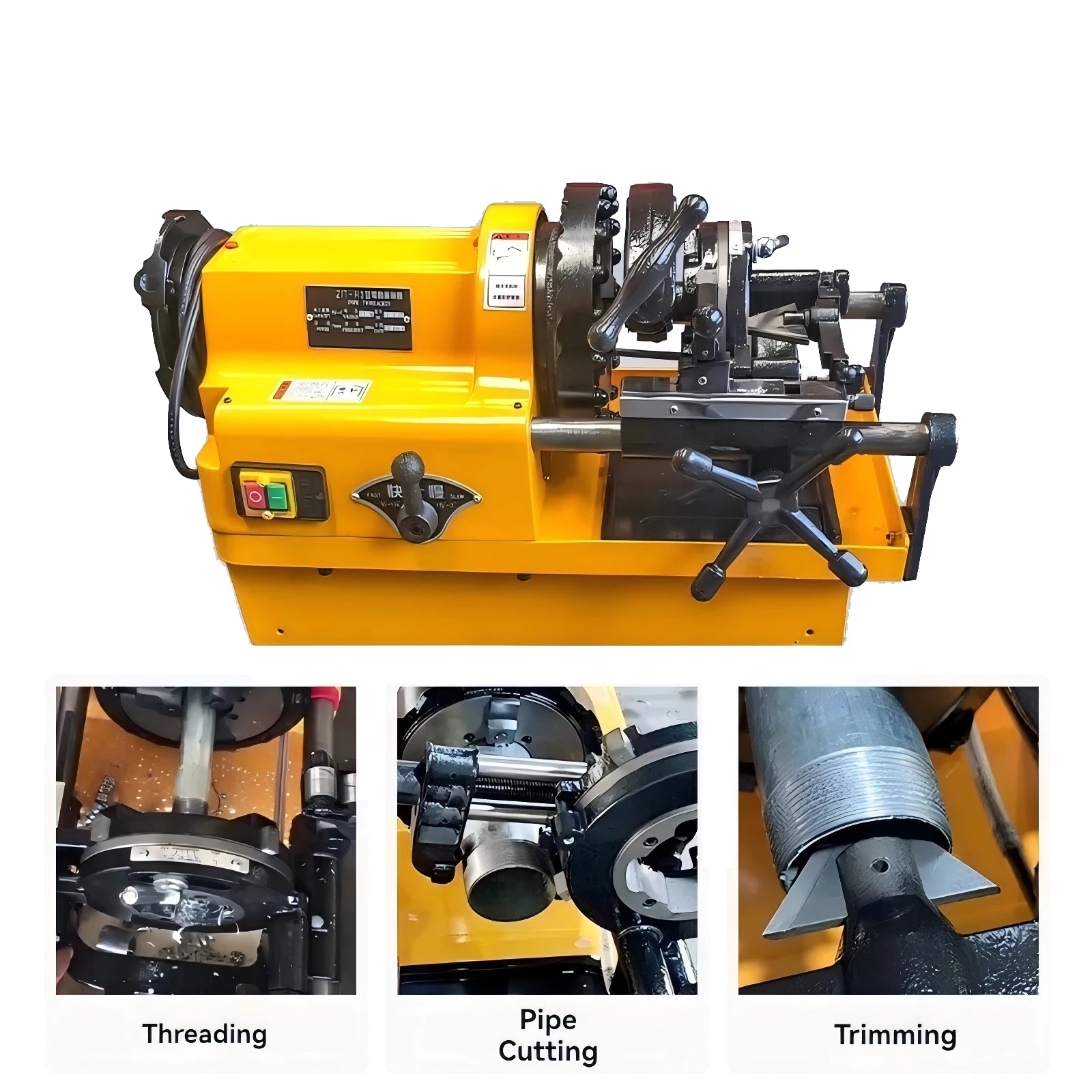 

3inch Automatic Electric Threading Machine 2 Inch Fire Water Pipe, Steel Pipe Opening Machine