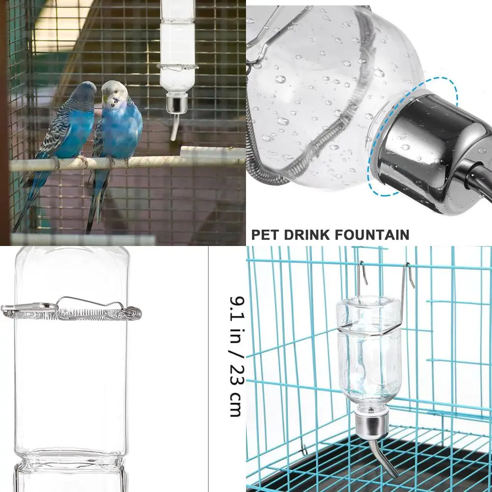 

6 шт. бутылка для воды для хомяка, подвесная бутылка для морской свинки, без капельной воды, диспенсер для воды для кроликов для мелких животных
