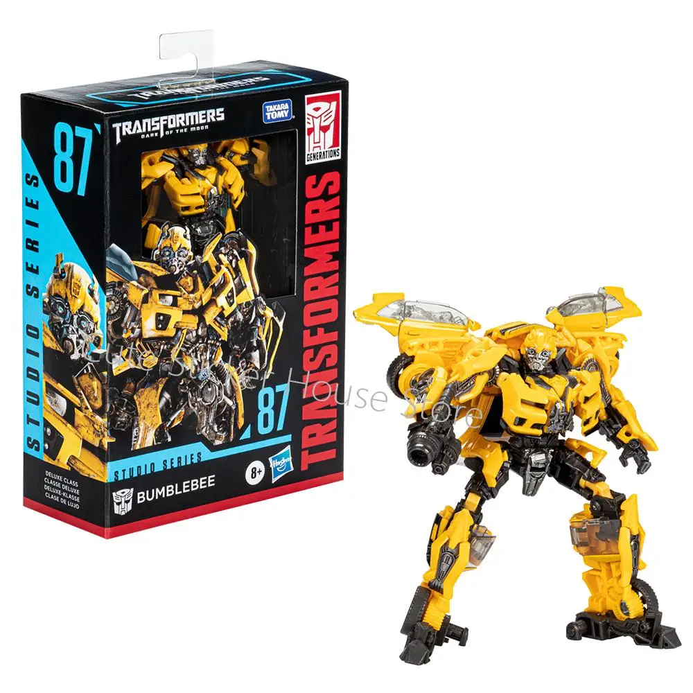 Disponibile originale Hasbro Studio Series Ss87 Deluxe Transformers: Dark of The Moon Bumblebee Action Figures da collezione Regalo per bambini