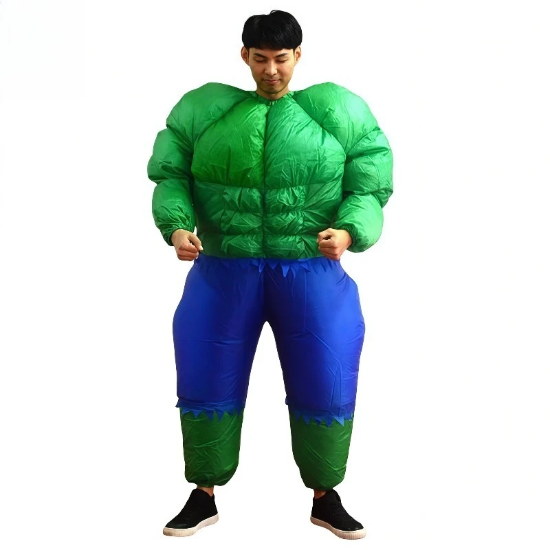 

Halloween Cartoon Puppet Show Costume Hulk Polyester Inflatable Suit, Bar Party Spoof Costume