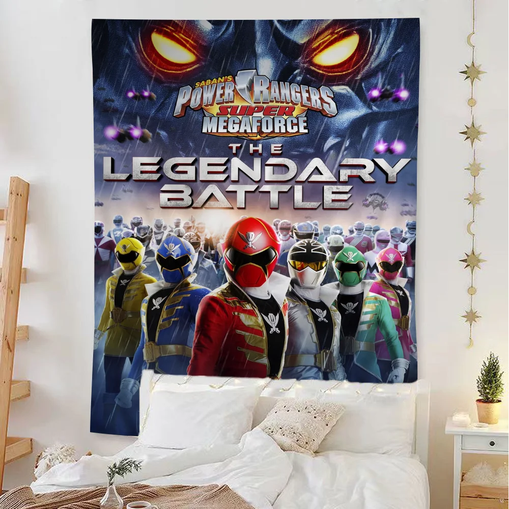 Power R-Rangers Tapestry Art Printing Art Science Fiction Room Home Decor Wall Art Decor