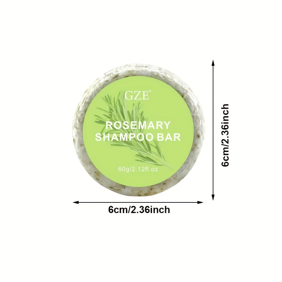 GZE Rosemary Shampoo Soap| Deep Cleansing Oil Control Beauty Hair Care Hair Strengthens Essential Oil Shampoo Bar Moisturizing