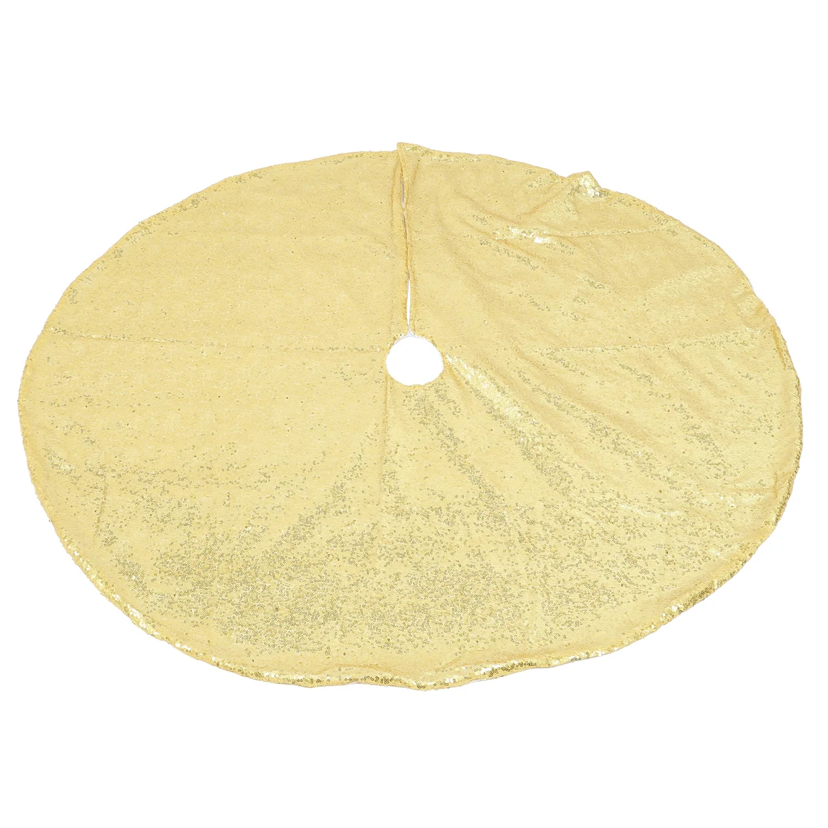 

Christmas Tree Skirt Decorations Base Burlap Bottom Cover Apron Polyester Cloth PET Film Festive Atmosphere Christmas Tree Dress