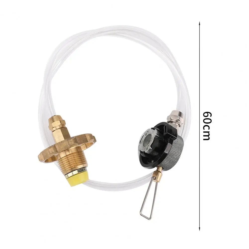Cylinder Connector Reusable Air Tank Adapter Leak-proof Outdoor Camping Gas Refilling Valve Connector Widely Application