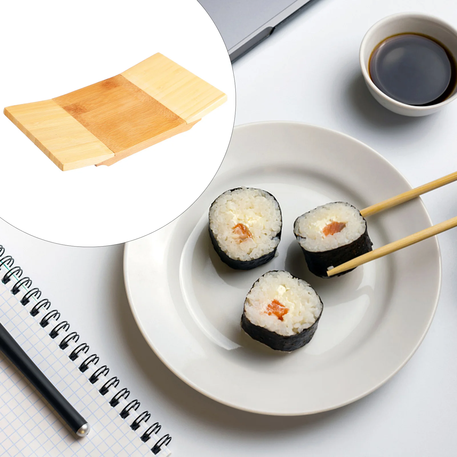 

Kitchen Supply Food Service Dish Sushi Serving Tray Platters Dinner Salad Snack Plates