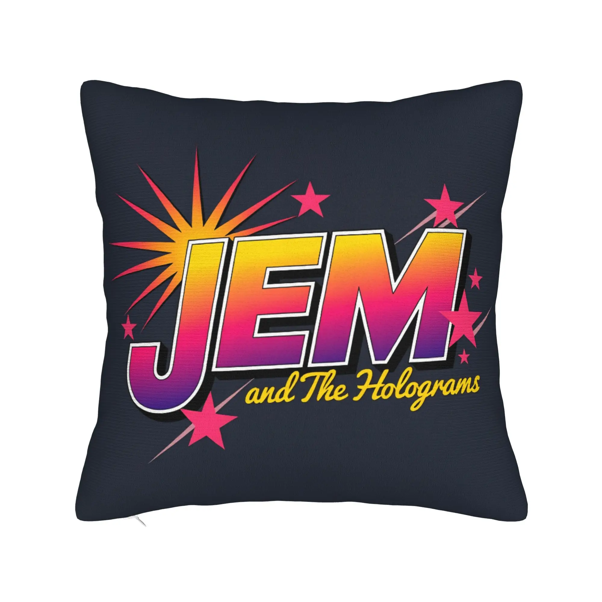 Kpop Jem and the Holograms Pillow Cover  Comfy Cushion Cover Vintage Pillow Case For Sofa Couch Bed Living Room