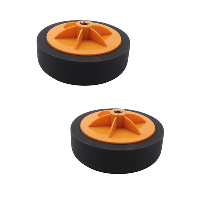 2 PCS 6 Inch/15cm Car Polishing Waxing Pad Sponge M14 Wheel Polishing Waxing Pad Kit Tool for Car Polisher