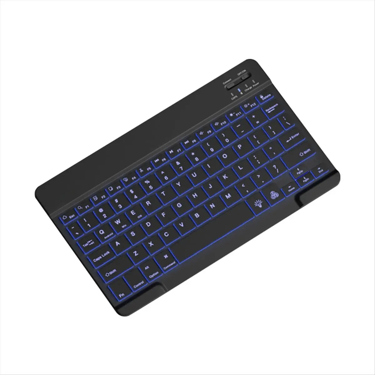 A46U 10inch Backlit Keyboard Bluetooth Protable Mini Mute Keyboard for Cell Phones Tablets and Laptops Wireless Keyboard B